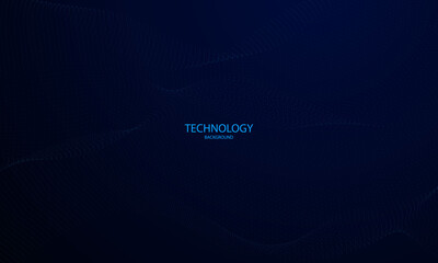 Abstract blue pattern and background poster with dynamic triangle. technology Particle Mist network Cyber security Vector illustration.