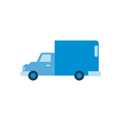 truck vehicle flat style icon vector design