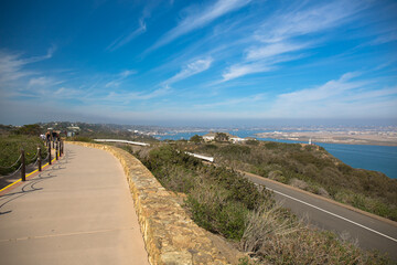 San Diego Bay seen from Cabrillo National Monument, San Diego, California, USA