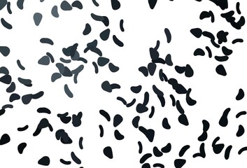 Light BLUE vector template with memphis shapes.