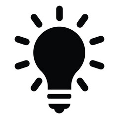 Lightbulb icon Vector