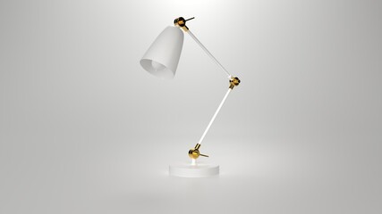 Lamp 3d render for background