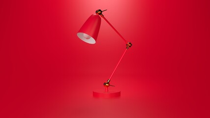Lamp 3d render for background