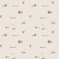 baby christmas seamless pattern