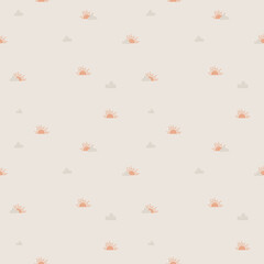 baby christmas seamless pattern