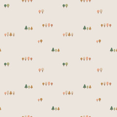 seamless pattern with autumn leaves
