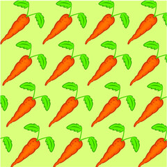 seamless background with carrot