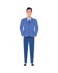 young businessman casual avatar character