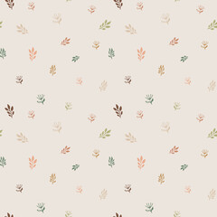 seamless pattern with flowers and butterflies