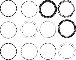 Grunge post Stamps Collection. Banners, Insignias , Logos, Icons, Labels and Badges Set . vector distress textures.blank shapes.