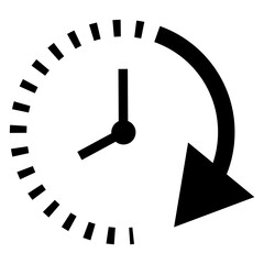 Passage of time icon.Clock icon vector