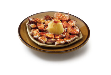Pulpo a la gallega con patatas y pimentón