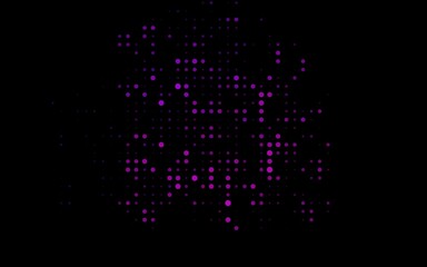 Dark Purple vector cover with spots. Blurred decorative design in abstract style with bubbles. Pattern for ads, leaflets.