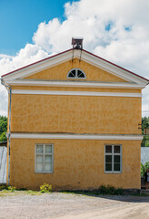 Fiskars, Finland - Jule 30, 2020: Fiskars is located in the town of Raseborg, roughly a one-hour from Helsinki. Fiskars Village was awarded as Finland's best domestic travel destination in 2016