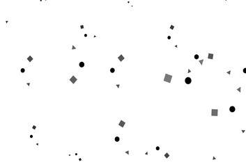 Light Silver, Gray vector pattern in polygonal style with circles.