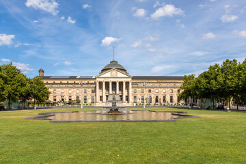 Obraz premium famous facade of the casino in Wiesbaden