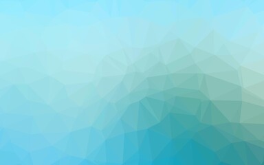 Light Blue, Green vector abstract mosaic backdrop. Brand new colorful illustration in with gradient. Triangular pattern for your business design.