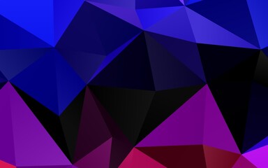 Light Pink, Blue vector abstract polygonal cover. Modern geometrical abstract illustration with gradient. Completely new template for your business design.