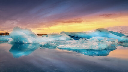 ice floes on the black sea sand and the coast