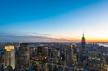 Downtown Manhattan in New York, United States.