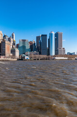 Manhattan Shore in New York, United States.