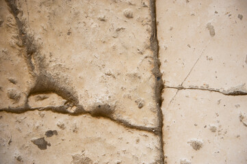 Ancient sandstone wall, masonry, stone texture