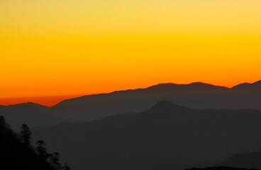 Fototapeta premium sunset in the mountains