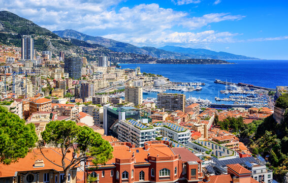 Monte Carlo city skyline, Monaco