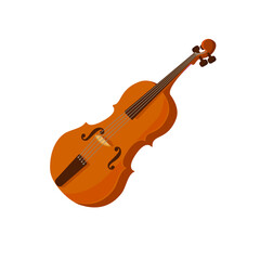 Obraz na płótnie Canvas Musical instrument violin. Vector illustration.