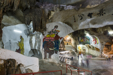 characters and events from Chinese mythology inside Perak Cave Temple Ipoh, Perak, Malaysia