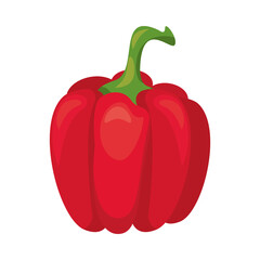 pepper healthy vegetable isolated style icon