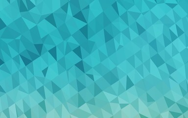 Obraz premium Light BLUE vector abstract polygonal cover. A sample with polygonal shapes. Template for your brand book.