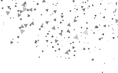 Light Silver, Gray vector background with triangles. Decorative design in abstract style with triangles. Best design for your ad, poster, banner.