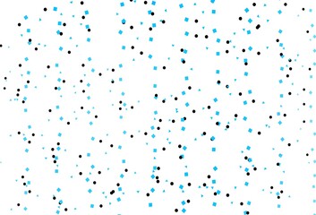 Light BLUE vector texture in poly style with circles, cubes.