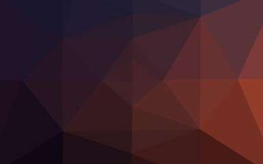 Dark Blue, Red vector low poly texture. Colorful abstract illustration with gradient. Polygonal design for your web site.