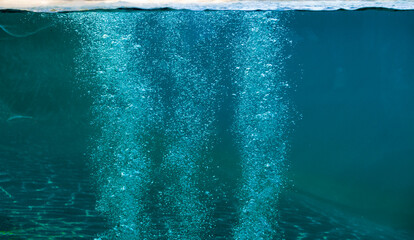 bulles sous l'eau