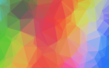 Obraz premium Light Multicolor, Rainbow vector polygon abstract layout. Modern geometrical abstract illustration with gradient. Triangular pattern for your business design.