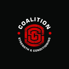 CSC Initials Typography Logo Symbol Icon.