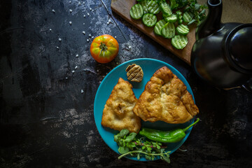 Image of a meal consisting of organic vegetables