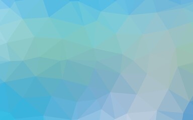 Obraz premium Light Blue, Green vector abstract polygonal layout. Geometric illustration in Origami style with gradient. Brand new design for your business.
