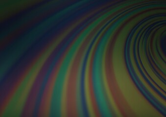 Dark Green vector blurred shine abstract template. A vague abstract illustration with gradient. A completely new template for your design.