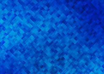 Light BLUE vector pattern in square style. Beautiful illustration with rectangles and squares. Pattern for busines ad, booklets, leaflets