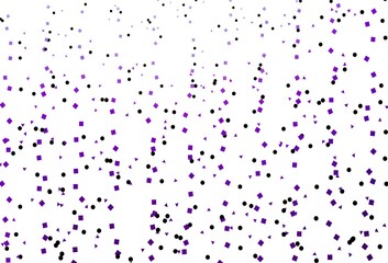 Light Purple vector cover in polygonal style with circles.