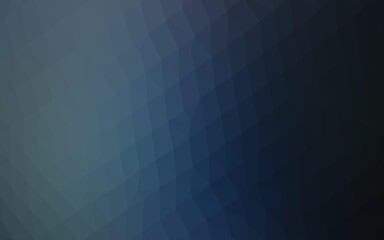 Dark BLUE vector shining triangular pattern. Glitter abstract illustration with an elegant design. Textured pattern for background.