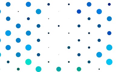 Light BLUE vector pattern with spheres. Modern abstract illustration with colorful water drops. Design for business adverts.