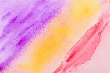 Abstract multi-colored watercolor painted gradient.