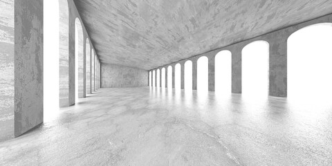 Abstract architecture interior background. Empty concrete room