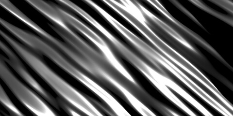 Metallic abstract wavy liquid background