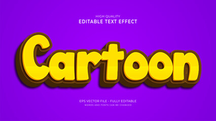 cartoon text effect, editable game text style effect