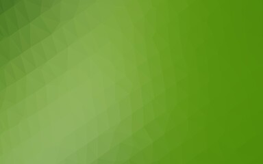Light Green vector abstract mosaic background. Triangular geometric sample with gradient.  Textured pattern for background.